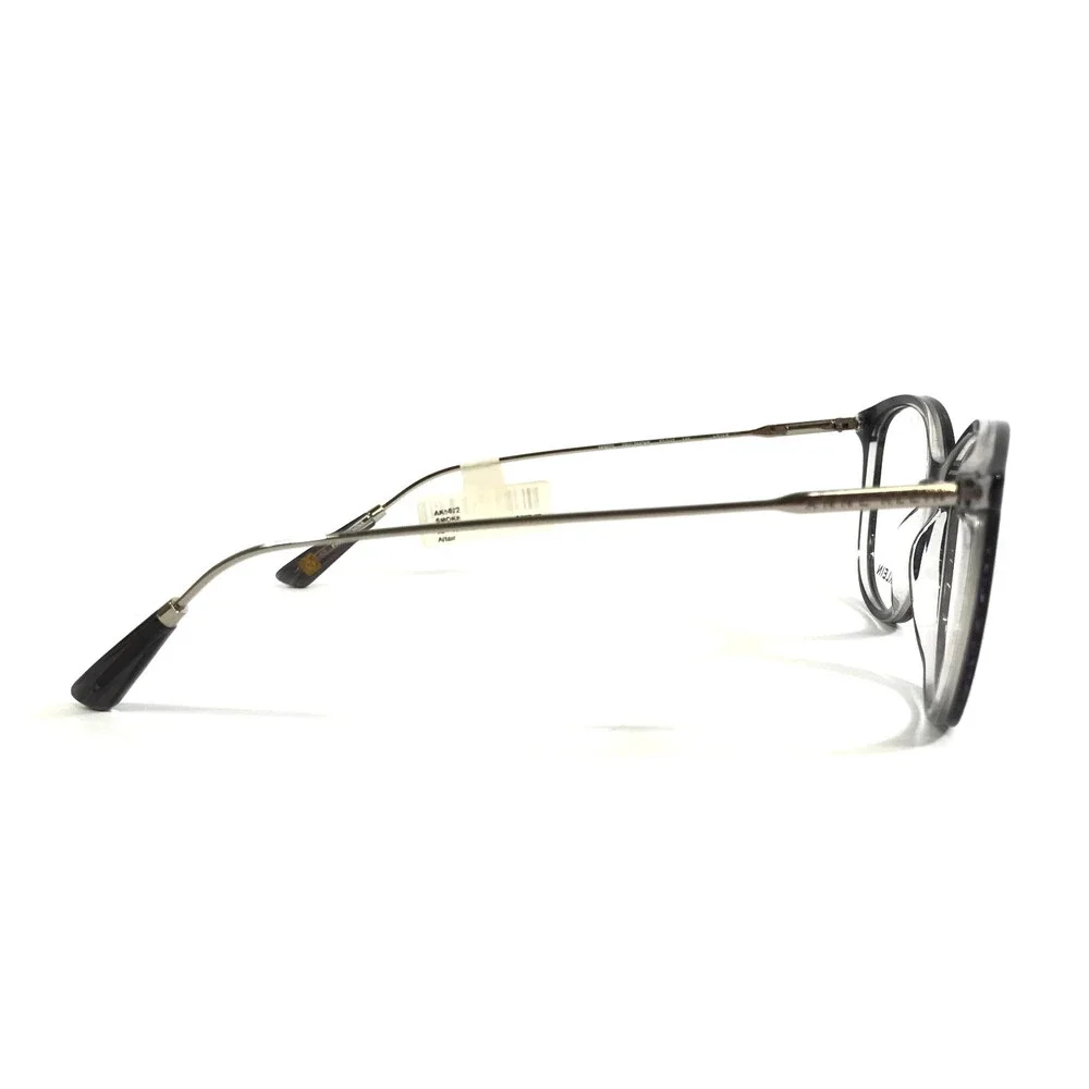 Anne Klein Eyeglasses Frames AK5072 001 SMOKE Silver Clear Full Rim 52-17-140